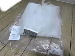 ホワイト/チュール/ウェディングベール/コーム付き