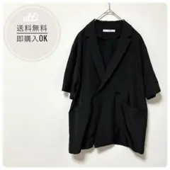 ★美品★ikka【イッカ】リネンライク　半袖テーラードジャケット