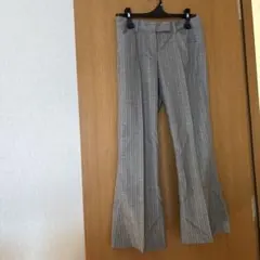 グレー ストライプ フレアパンツ セオリーリュクス