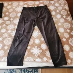 H&M コーデュロイ ダークブラウン レギュラーフィットパンツ