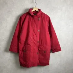80s 90s エディーバウアー ダウンコート 赤 フェード vintage