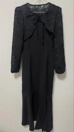 【値下げ】junoah 花柄ボレロ＋マーメイドキャミワンピース　セット