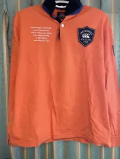canterbury オレンジ 長袖ポロシャツ L