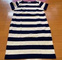 earthmusic&ecologyアースミュージックボーダーワンピースサイズM