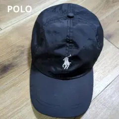 【定番】 POLO RALPH LAUREN 黒 白 ブラック キャップ 大人