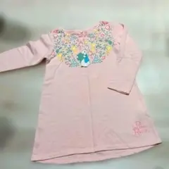 ユニクロ　ピーターラビット チュニック長袖ワンピース ピンク120cm
