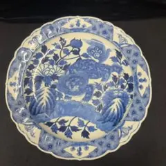 中国古美術 清の乾隆時代 青花 山水風景 大皿25cm 染付 - メルカリ