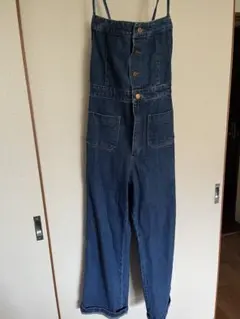 ジュメロ　デニムリボンサロペット