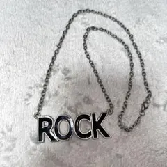 ROCK ネックレス　ロゴネックレス