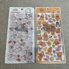 正規品　101匹わんちゃん くまのプーさん ボンボンドロップシール