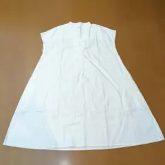 LEPSIM スキッパーネック チュニックワンピース オフホワイト M