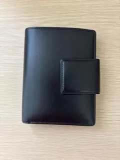 【美品】土屋鞄 二つ折り財布 ブラック 本革 箱・保存袋付き