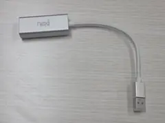 [未使用]USB-A 有線LANアダプター グレー