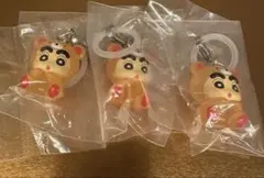 クレヨンしんちゃん みんなでくまパジャマ めじるしアクセサリー 3個セット