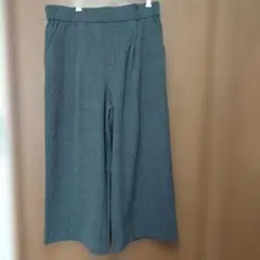 しまむら チェックワイドパンツ