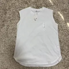 【新品未使用】UNIQLO AIRism ノースリーブTシャツ M ホワイト