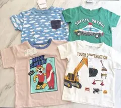 【489】子供用 Tシャツ4枚セット 90