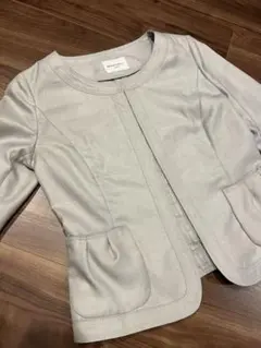 THE SUIT COMPANY ノーカラージャケット　スカート　セットアップ