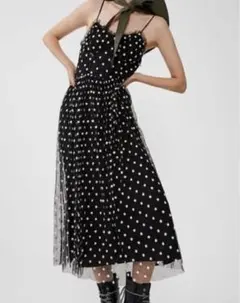 ZARA シフォンフラワーブラウス