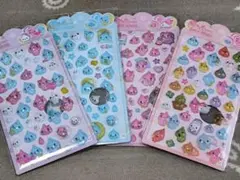 3D 立体シール しずくちゃん 4枚 空気シール