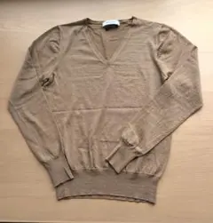 Demi-Luxe BEAMS ベージュ Vネック ニット