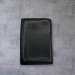 COACH Vintage Leather Card Case Black