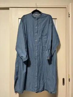 ニコアンド　デニムワークスタンドワンピース　フリーサイズ デニム ワンピース
