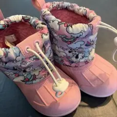 美品！ミニー×ユニコーン柄　スノーブーツ15.0cm