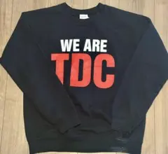 アメリカ古着ギルダンWE ARE TDC スウェット　トレーナーブラックS 短丈のサムネイル