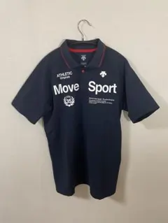 DESCENTE Move Sport ポロシャツ Oサイズネイビー