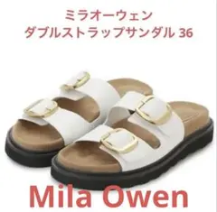 【Mila Owen】ダブルストラップサンダル 未使用に 近い