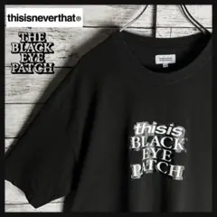 【希少XLサイズ】ブラックアイパッチ☆両面ロゴ入りTシャツ 限定コラボ