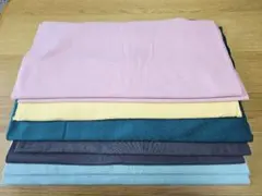 B　多色ニット生地セット　はぎれ　スパンテレコ　スムース