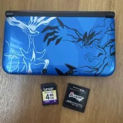 ポケモンXYデザイン ニンテンドー3DS LL 本体　ソフト1点付き！
