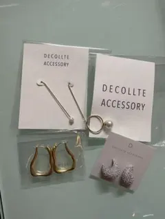 ⭐︎DECOLLITE ACCESSORY⭐︎ピアス 3点リング1点