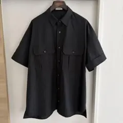 【24ss】THE RERACS アローズ別注 ミリタリーシャツシャツ黒48のサムネイル
