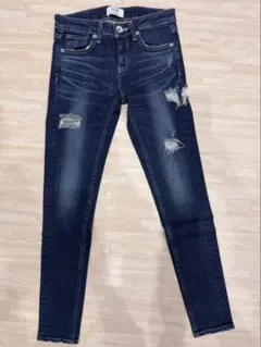 GYDA スキニーデニム サイズS ダメージ加工