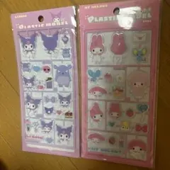 プラスチックモデル風シール　サンリオ　マイメロディ　クロミ
