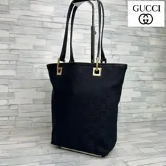 011 極美品 GUCCI トートバッグ ハンドバッグ 肩掛け バケツ型 r4 