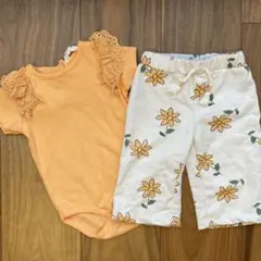 【アメリカ直輸入品】花柄ロンパース&パンツのセット ✿