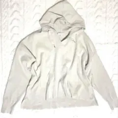 KUMIKYOKU 組曲　ニットパーカー　プルオーバー　ライトベージュ　XL