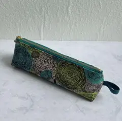 北欧柄　ペンポーチ（裏防水）