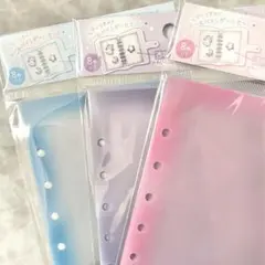 【クーリア】とうめいシールシート　リフィル　3種　ピンク　パープル　ブルー