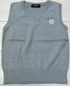 【美品】COMME CA ISM ベスト 110cm グレー