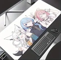 みこめっとグッズまとめ　大判マウスパッド 星街すいせい　さくらみこ　ホロライブ ホロライブ】さくらみこ 星街すいせい マウスパッド プレイマット