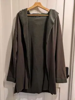 COMME CA ISM コムサイズム ロングカーディガン オリーブ