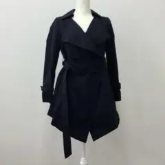 新品 36 グレースコンチネンタル 38000円 ドレープコート ネイビー