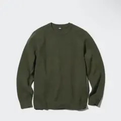 【新品未使用】UNIQLO ウォッシャブルストレッチミラノリブセーター M