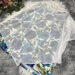 重ね着風チュニック4l