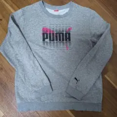PUMA スウェット グレー クルーネック サイズXL
